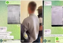 Затриманий підозрюваний та скріншоти його листування з росіянами