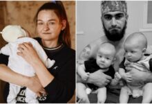 Ольга Крівогуб з донькою Катериною; Григорій Шикула з синами-близнюками Іваном та Владиком