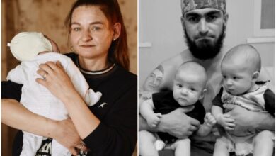 Ольга Крівогуб з донькою Катериною; Григорій Шикула з синами-близнюками Іваном та Владиком
