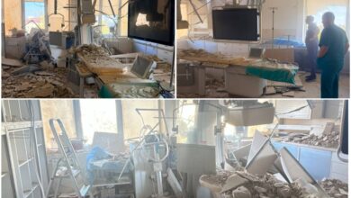 Наслідки російського удару по Інституту кардіології в Києві