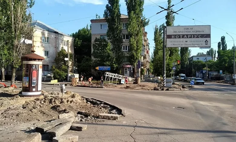 Ремонт тротуару в Центральному районі Миколаєва