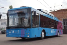 Тролейбус «Дніпро» в Миколаєві, переобладнаний для автономного руху на 20 км