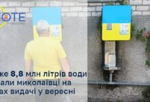 Видача безкоштовної очищеної води мешканцям Миколаєва
