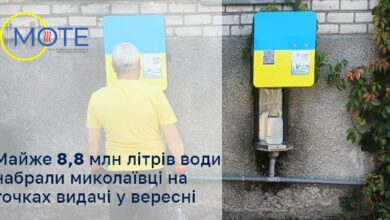 Видача безкоштовної очищеної води мешканцям Миколаєва