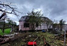 Наслідки атаки безпілотників на житловий сектор Миколаєва