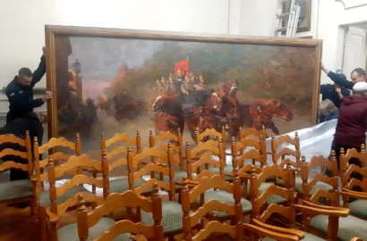 Повернення картини Альфонса Жаби «На пожежу» до Миколаївського художнього музею імені В. В. Верещагіна