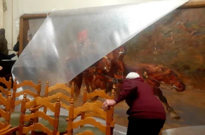 Повернення картини Альфонса Жаби «На пожежу» до Миколаївського художнього музею імені В. В. Верещагіна
