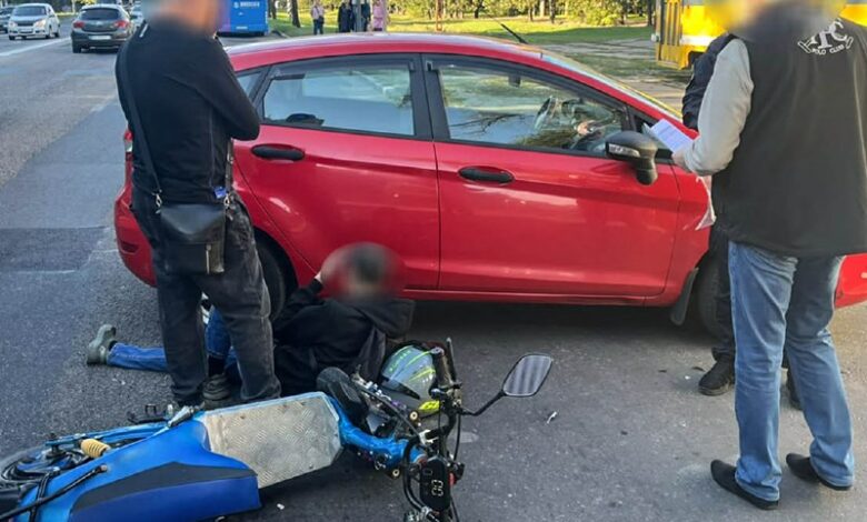 ДТП за участю Ford Fiesta та саморобного електроскутера в Миколаєві