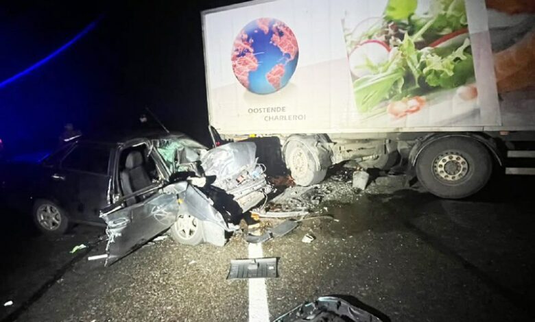 ДТП за участі вантажівки MAN TGX та легковика ВАЗ біля Південноукраїнська