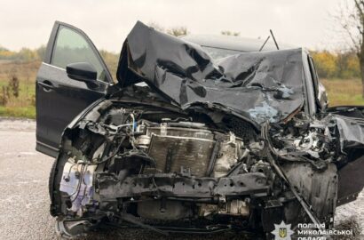 ДТП за участю кросовера Mazda CX-5 та вантажівки MAN у Баштанці