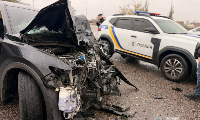 ДТП за участю кросовера Mazda CX-5 та вантажівки MAN у Баштанці