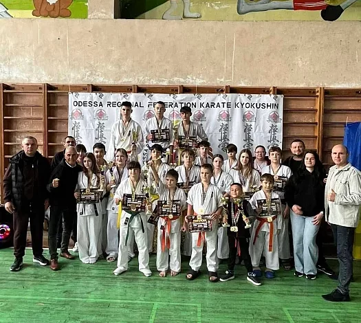 Спортсмени Миколаївщини на Відкритому кубку Одеської області з кіокушин карате