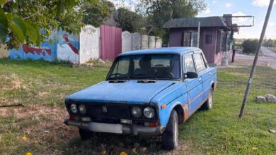 ВАЗ-2106, розшуканий поліцією після викрадення з двору в Миколаєві
