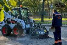 Ремонт дорожнього покриття на проспекті Центральному в Миколаєві