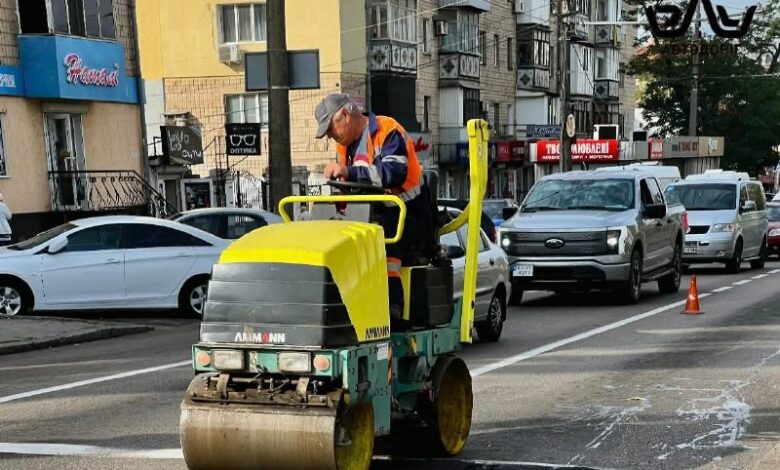 Ремонт дорожнього покриття на вулицях Миколаєва