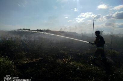 Ліквідація пожеж на Миколаївщині рятувальниками ДСНС