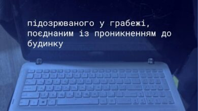 Матеріали поліції щодо пограбування будинку та викрадення техніки