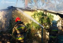 Ліквідація пожежі рятувальниками на Миколаївщині