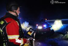Пожежа на СТО та прилеглій території після атаки безпілотника в Миколаївському районі