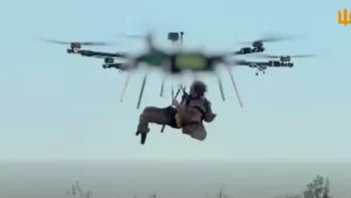 Евакуація пораненого українського військового важким повітряним дроном
