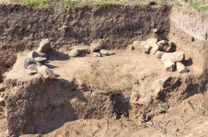 Кромлех на поселенні Гард-1 поблизу Південноукраїнська, який планують перенести до музею