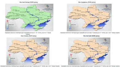 Прогноз погоди в Україні на листопад 2026 року та зимові місяці
