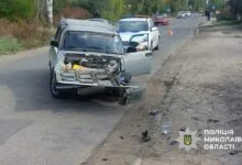 ДТП за участю автомобіля ВАЗ 2107 та мотоцикла Kawasaki у Миколаєві