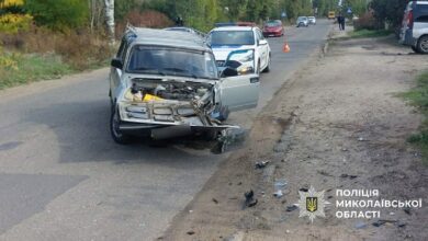 ДТП за участю автомобіля ВАЗ 2107 та мотоцикла Kawasaki у Миколаєві