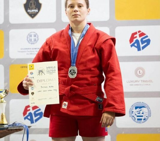 Миколаївська самбістка Анастасія Єрьоміна — срібна призерка чемпіонату світу серед юніорок
