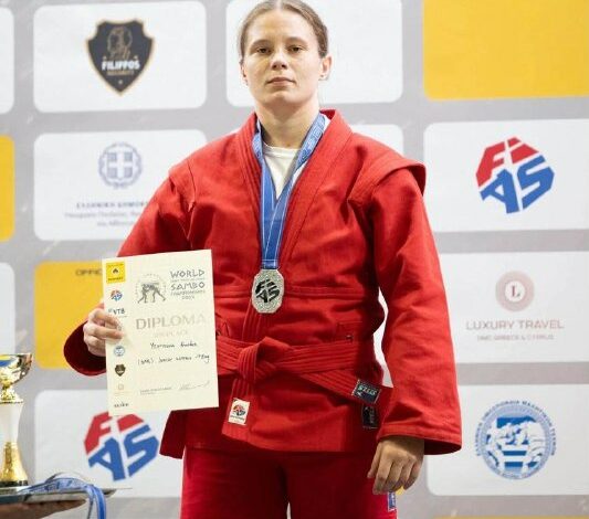 Миколаївська самбістка Анастасія Єрьоміна — срібна призерка чемпіонату світу серед юніорок