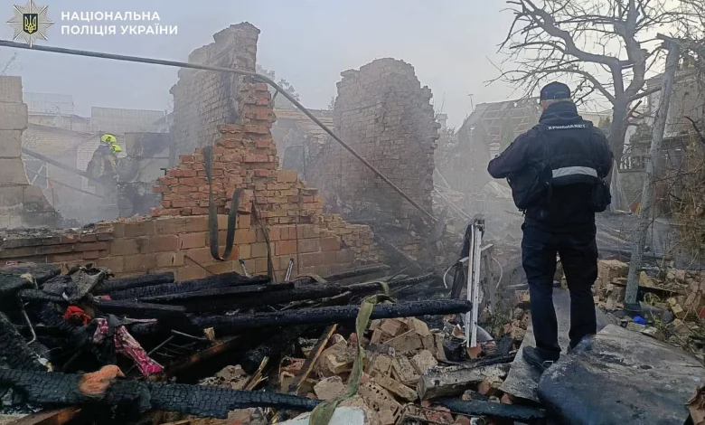 Наслідки російських ударів по приватних житлових будинках на Миколаївщині