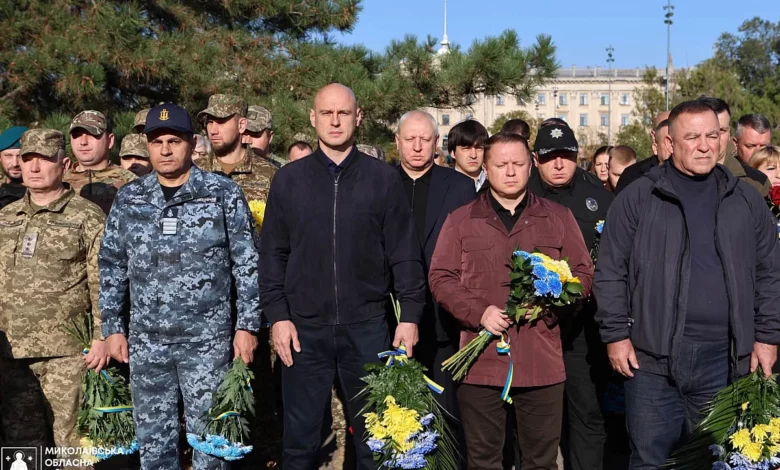 Церемонія вшанування загиблих захисників і захисниць України біля Алеї пам’яті в Миколаєві