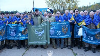 Повернення морпіхів 36-ї бригади з російського полону