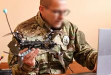 Поліцейський на псевдо Снайпер, інструктор операторів БпЛА стрілецького батальйону поліції Миколаївщини