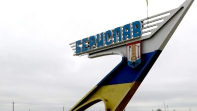 Доставка продовольства дронами жителям Берислава на Херсонщині