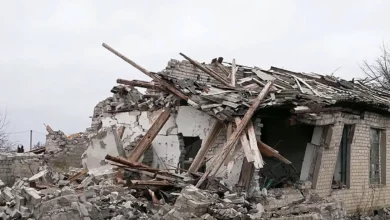 Наслідки удару російського дрона по приватному будинку в Новокиївці