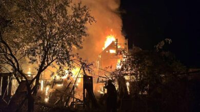 Пожежа господарчої споруди в Миколаєві