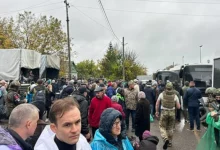 Евакуація жителів тимчасово окупованих Олешок на підконтрольну Україні територію